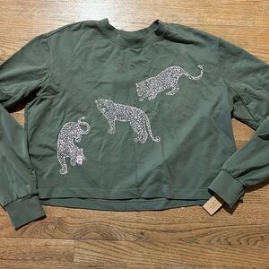 Project Social T Leopards Oversized Sweatshirt